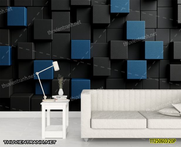 Tranh dán tường 3D trừu tượng- -TT250603-20P - Tranh tường chất lượng cao
